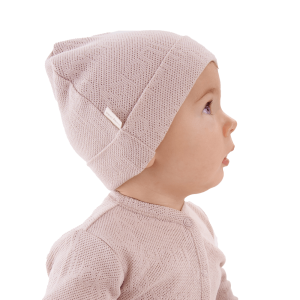 Комплект шапочек Ажур 3 шт. латте