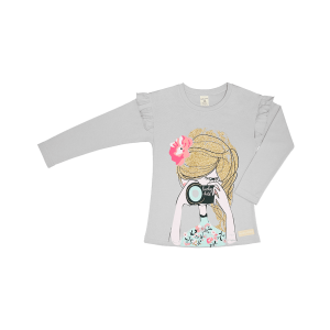 Футболка с длинным рукавом Фотограф бежевая