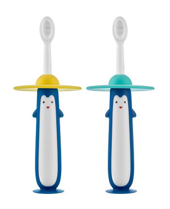 Фото Набор зубных щёток ROXY-KIDS Пингвин, ультрамягкая