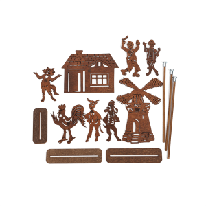 Набор фигурок "Бременские музыканты" для театра теней