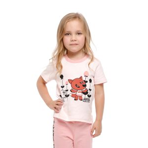 Футболка МИ-МИ-МИШКИ© светло-розовая