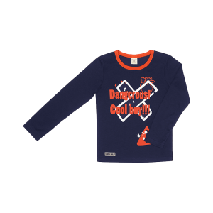 Футболка с длинным рукавом Cool boy синяя Футболка с длинным рукавом Cool boy синяя