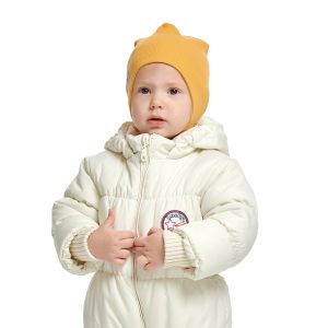 Шапка с завязками карри кашкорсе