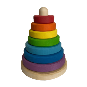 Пирамидка КоТаГрад мини круглая радужная фиолетовая