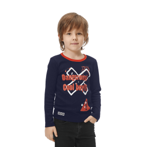 Футболка с длинным рукавом Cool boy синяя Футболка с длинным рукавом Cool boy синяя