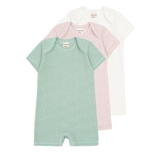 Комплект полукомбинезонов Ажур 3 шт. латте