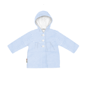 Куртка на подкладке Полоски бело-голубая