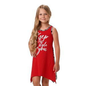 Платье Зебра красное