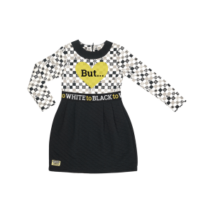 Платье Чёрное и белое клетка