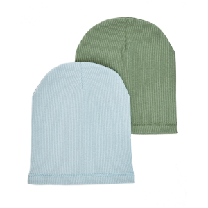 Комплект шапок 2 шт.: зеленая, хаки.