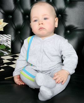 Комбинезон с лампасами из футера мальчик Комбинезон с лампасами из футера мальчик