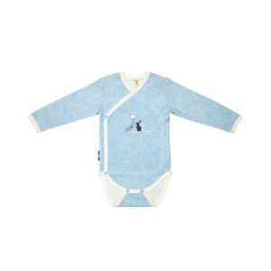 Боди Кролики голубой