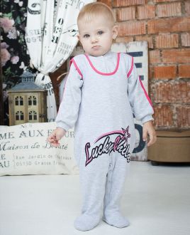 Ползунки Lucky child из футера девочка