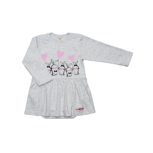 Боди Любимая девочка Лето с длинным рукавом серый