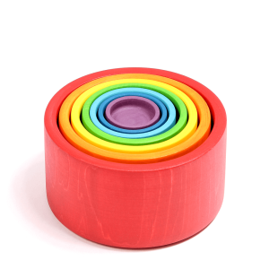 Пирамидка стаканчик КоТаГрад радужная красная