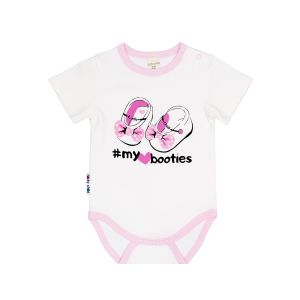 Боди Селфи короткий рукав розовый