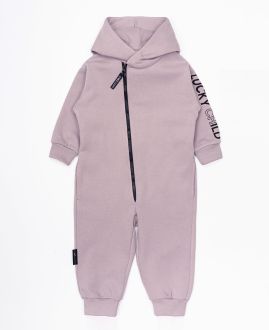 Комбинезон с ушками бежевый футер 1+