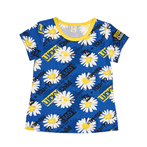 Футболка Любит - не любит синяя