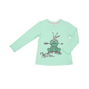 Футболка с длинным рукавом Принцесса Сказки мятная