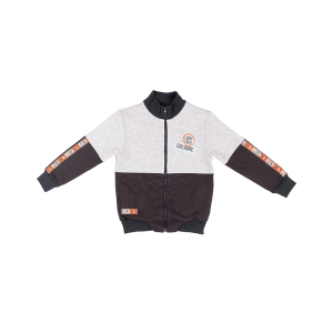 Куртка на молнии Крокодилы серый