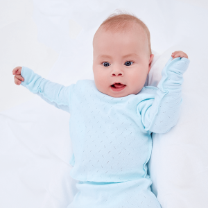 Распашонка Ажур голубая