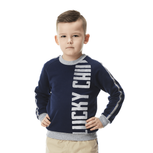 Толстовка Круиз футер тёмно-синяя