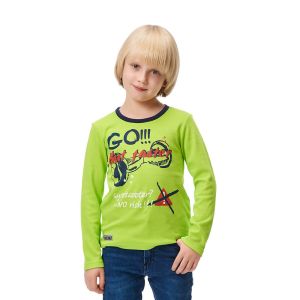 Футболка с длинным рукавом Go!!! салатовая