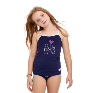 Майка на бретелях Любимая девочка цветная