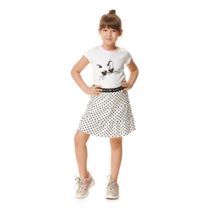 Юбка Ты и Я с принтом горох