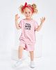 Фото 0 Комплект Оверсайз: футболка и шорты розовый