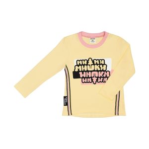 Футболка с длинным рукавом МИ-МИ-МИШКИ© жёлтая