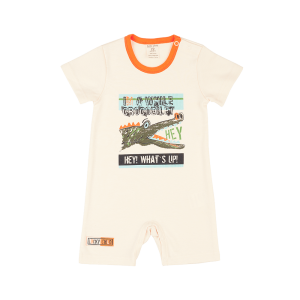 Полукомбинезон Крокодилы бежевый Полукомбинезон Крокодилы бежевый