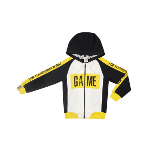 Куртка Пазл футер молочный