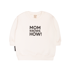 Толстовка Мама знает как! молочная «MOM KNOWS HOW»