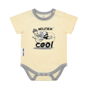 Боди Селфи короткий рукав экрю