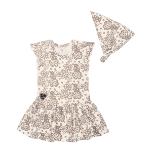 Комплект Цветочки: платье и бандана