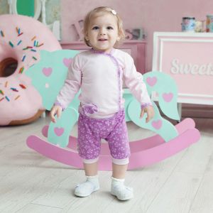 Кофточка Цветочки розовая