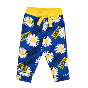 Брюки Любит - не любит синие футер