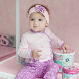 Повязка Цветочки розовая Повязка Цветочки розовая