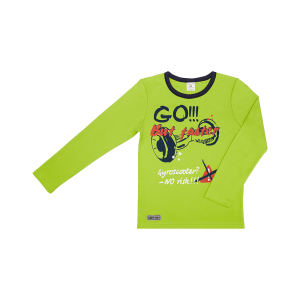 Футболка с длинным рукавом Go!!! салатовая