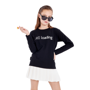 Лонгслив Мама знает как! черный «RE Loading»