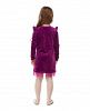Фото 1 Платье Велюр с фатином фиолетовое