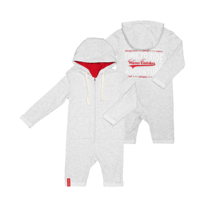 Комбинезон с капюшоном Быстрее ветра серый футер