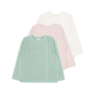 Комплект распашонок Ажур 3 шт. латте