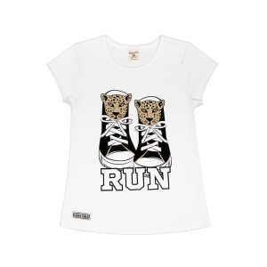 Футболка Львы и леопарды белая