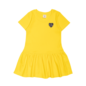 Платье Цветочки жёлтое