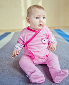 Ползунки Love розовые