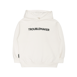 Толстовка с капюшоном Мама знает как! молочная «TROUBLEMAKER»