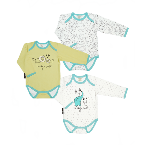 Комплект боди с длинным рукавом Зоопарк 3шт