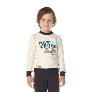 Толстовка Крокодилы бежевый